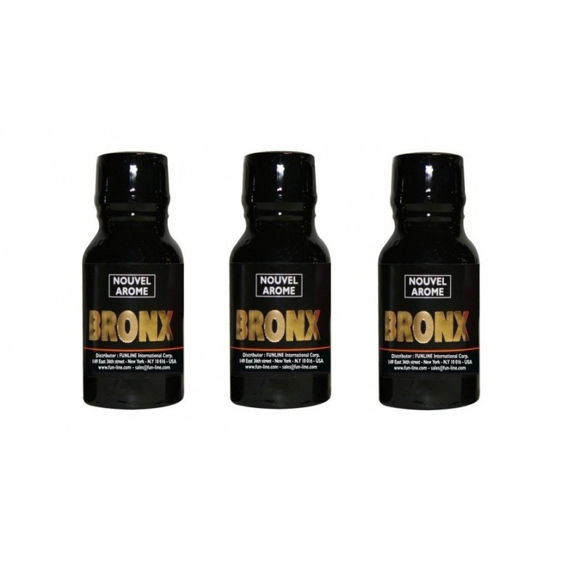 Lot de 3 Poppers Bronx 13ml